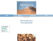 Tablet Screenshot of moroccoexplored.com